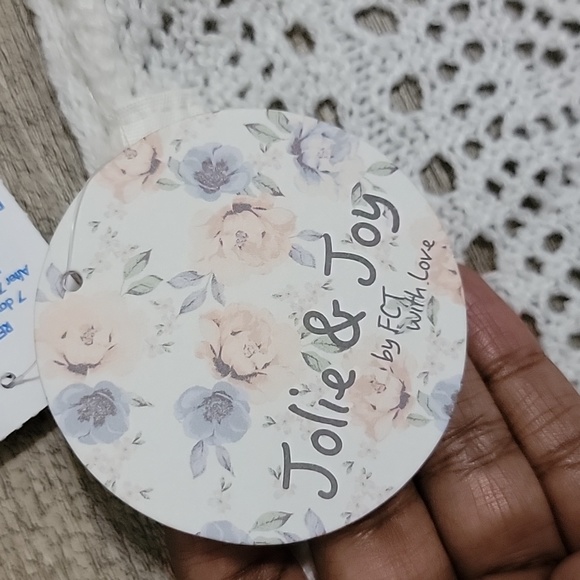 Jolie & Joy Long Sleeve Pierced Party Drawstring V Neck Loose Knit Women Sweater - Picture 3 of 3